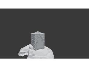 crypt entrance buildings & structures dnd grave scatter scenery terrain 3d print model - Mito3D