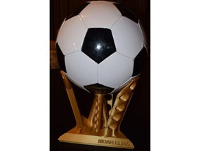 trophy-5000 toy & game accessories ball display football fussball fussballhalter futuristic halter holder retro soccer soccerball stand trophae trophy 3d print model - Mito3D