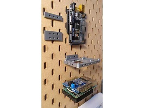 as placas adaptadoras ikea skadis sistema organização adaptador arduino framboesa 3d print model - Mito3D
