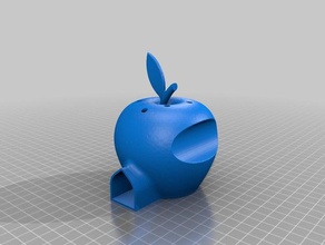apple fish house di bolle d'aria dal foro sfiato La stampa 3d 3d print model - Mito3D
