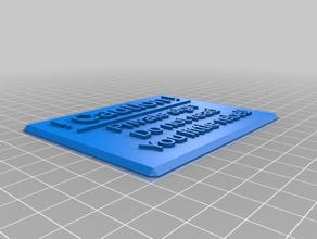 private sign office customized 3d print model - Mito3D