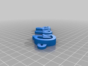 charlotte clave v2 llaveros personalizado 3d print model - Mito3D