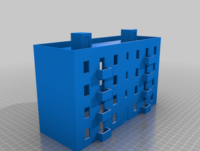 immeuble 1 edifici e strutture architettura n scala 3d print model - Mito3D