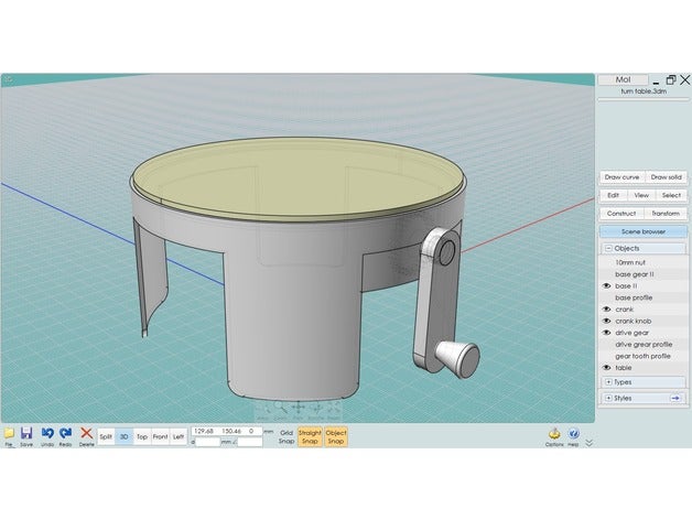 Drehtisch lernen 3D print model - Mito3D