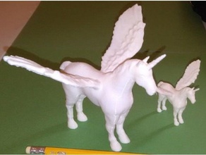 uçan unicorn remix yaratıklar 3d print model - Mito3D