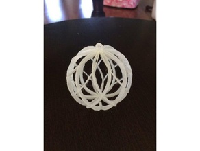 spiral christmas ornament math art customizer 3d print model - Mito3D