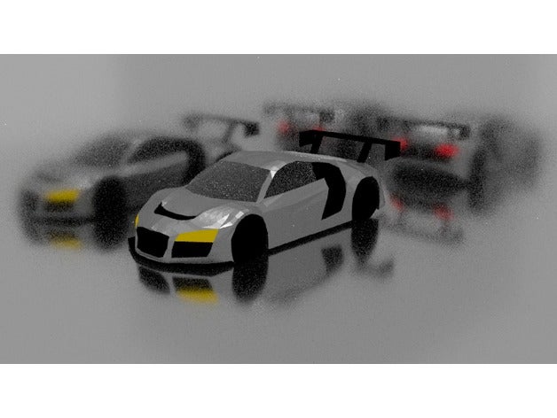 audi r8 lms pronto stampa i veicoli auto gara da corsa sportive 3D print model - Mito3D