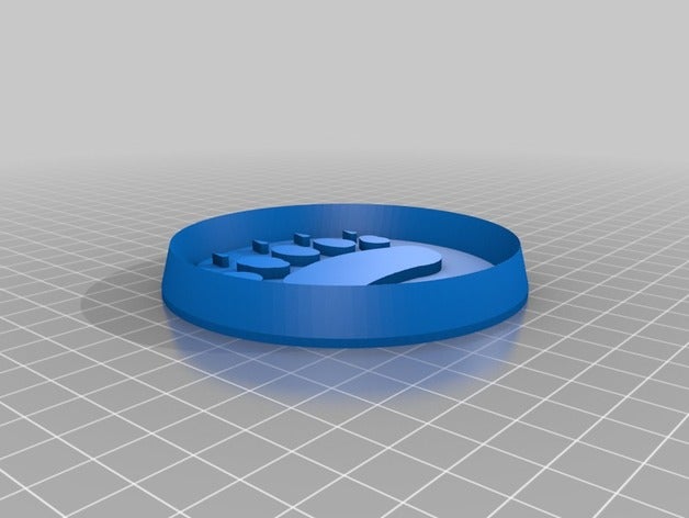 bear paw cookie-cutter Haushalt versorgt 3D print model - Mito3D