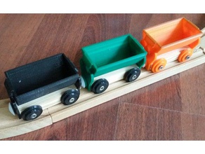 tipper truck brio train construction toys wooden 3d print model - Mito3D