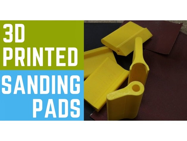 sanding pads hand tools medyk3d block paper tool 3D print model - Mito3D