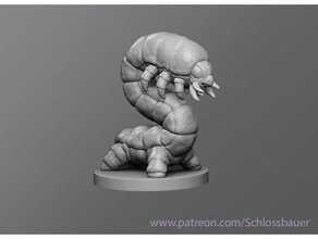 einrasten von caterpillar Spielzeug & Spiele dnd dungeons dragons Feind Insekt tabletop 3d print model - Mito3D