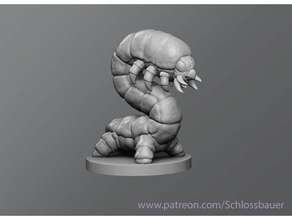 snapping caterpillar toys & games dnd dungeons dragons enemy insect tabletop 3d print model - Mito3D