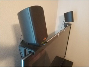 promedia 21 haut-parleur tv stand bureau de klipsch le 3d print model - Mito3D