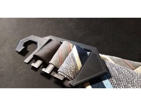 tie rack accessories holder necktie 3d print model - Mito3D