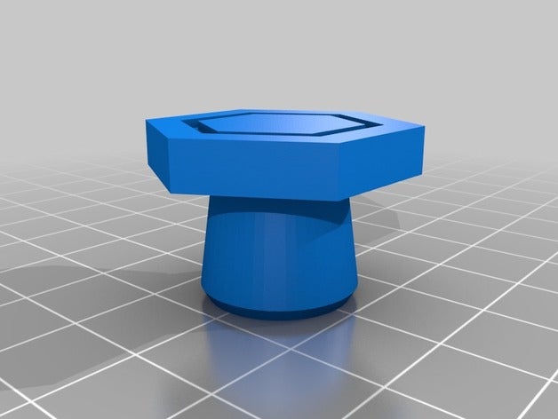 hexdoor puxar decoração personalizado 3D print model - Mito3D