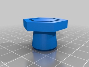hexdoor puxar decoração personalizado 3d print model - Mito3D