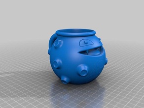 koffing taza cocina y comedor de beber fanboy la nintendo pokemon 3d print model - Mito3D