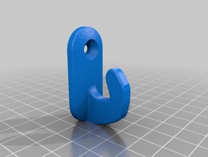 curved general purpose hook 3d printing 3d print model - Mito3D