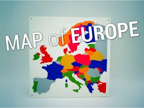 map europe 2d art austria belgium croatia czech education finalnd france fusion360 fusion 360 geography germany greece italy madewithfusion360 portugal puzzle russia spain united kingdom world 3d print model - Mito3D