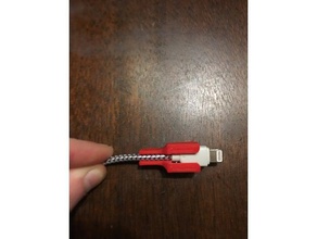 câble de foudre veille téléphone mobile support l'iphone 3d print model - Mito3D