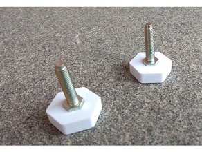 m6 screw cover bedside table foot nut 3d print model - Mito3D