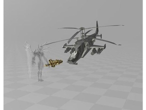 helicopter vs devil model furniture 3d print model - Mito3D