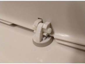 toilet seat hinge replacement bathroom 3d print model - Mito3D