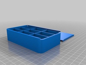 supplement box containers customized 3d print model - Mito3D