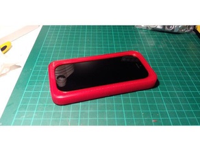 iphone 5 c parafuso caso atualizada vibração botão telefone celular 3d print model - Mito3D