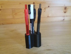 simple pen holder organization 3d print model - Mito3D