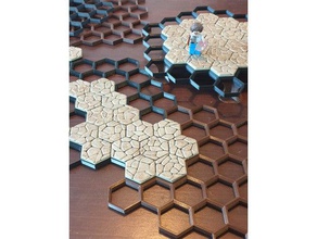 wdhex baseplates + Beine Spielzeug & game Zubehör dnd Fliesen rpg rpg-Fliesen tabletop-Rollenspiel tabletop-Gelände 3d print model - Mito3D