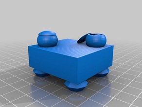 goban Dekoration Dekor abstraktes Spiel baduk chinesisches igo weigi 3d print model - Mito3D