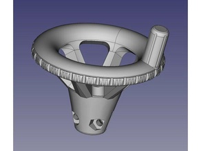z-axis adjustment knob 3d printer parts created freecad made zaxis 3d print model - Mito3D