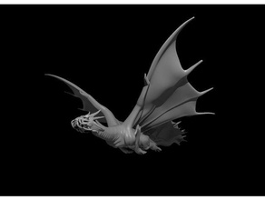 gold dragon - flying toys & games 3d print model - Mito3D