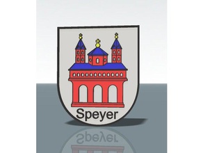 speyer wappen emblema da cidade de sinais e logotipos carro deutsch deutschland eletricidade alemão alemanha fizeram pfalz rhein rheinland o estado rheinland-pfalz tippmann tmc wargaming youtube 3d print model - Mito3D