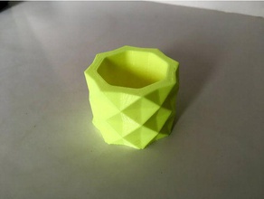 geometric planter - lazy ones decor design lowpoly pot vase 3d print model - Mito3D