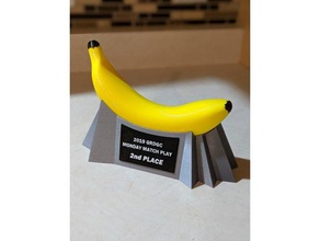 banana trophy sport & outdoors 3d print model - Mito3D