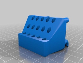 my customized pegstr - pegboard wizard mini screwdriver holder 3 tool holders & boxes 3d print model - Mito3D