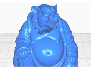 grizzly bear buddy animal collection sculptures animals buddha remix statue 3d print model - Mito3D