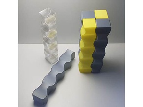 wavy vase decor 3d print model - Mito3D