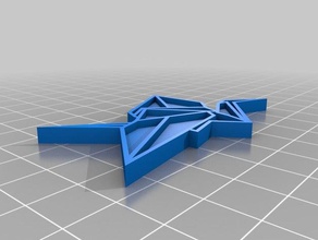 origami grue 2d art 3d print model - Mito3D