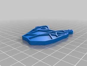 origami rana 2d art 3d print model - Mito3D