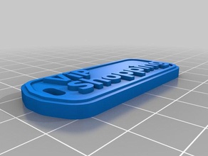 vip name tag3 keychains customized 3d print model - Mito3D