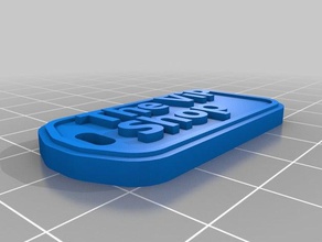 vip nombre tag4 llaveros personalizado 3d print model - Mito3D