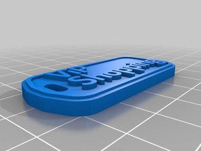 vip-name tag2 Schlüsselanhänger kundengebundene 3d print model - Mito3D