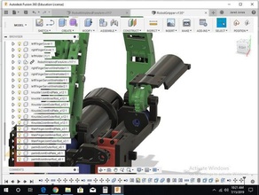 3 parmak kavrayıcı Robotik kol gripper el robot üç bilek 3d print model - Mito3D