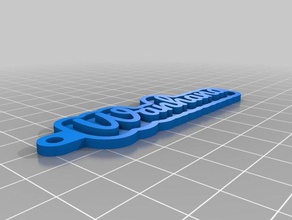 wanhana key chain your personal name keychains customized 3d print model - Mito3D