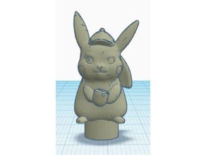 detective pika spinner Stampante 3d accessori pikachu filamento 3d print model - Mito3D