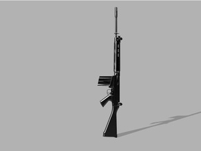 sağ savaş tüfeği modelleri tüfek sadf 3d print model - Mito3D