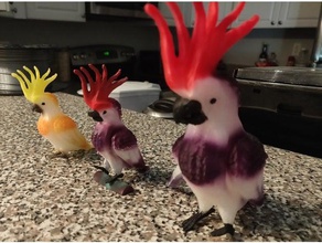 kakadu hayvanlar kuş 3d print model - Mito3D